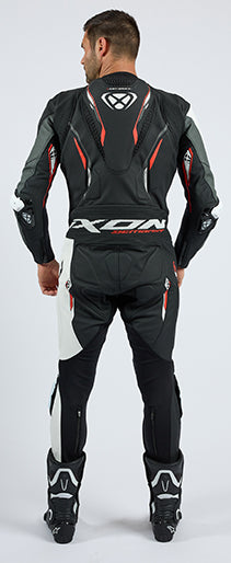 IXON Demonio one-piece suit Leather Suit – Perforated race suit | Men | Red/Black/White 