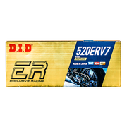D.I.D 520ERV7 X-Ring Chain 520 G&G open with rivet link – 100 to 130 links 