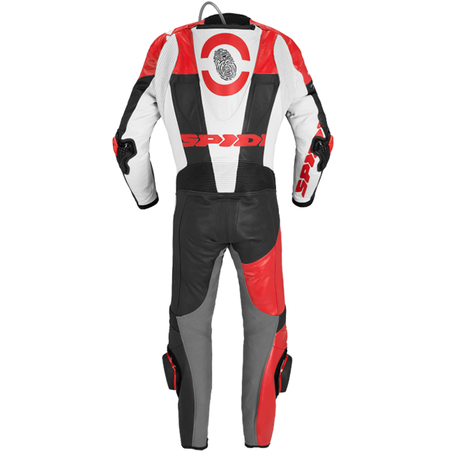 Spidi DP-Progressive Einteiler Lederkombi – Perforierter Rennanzug | Herren | Rot | Y161014