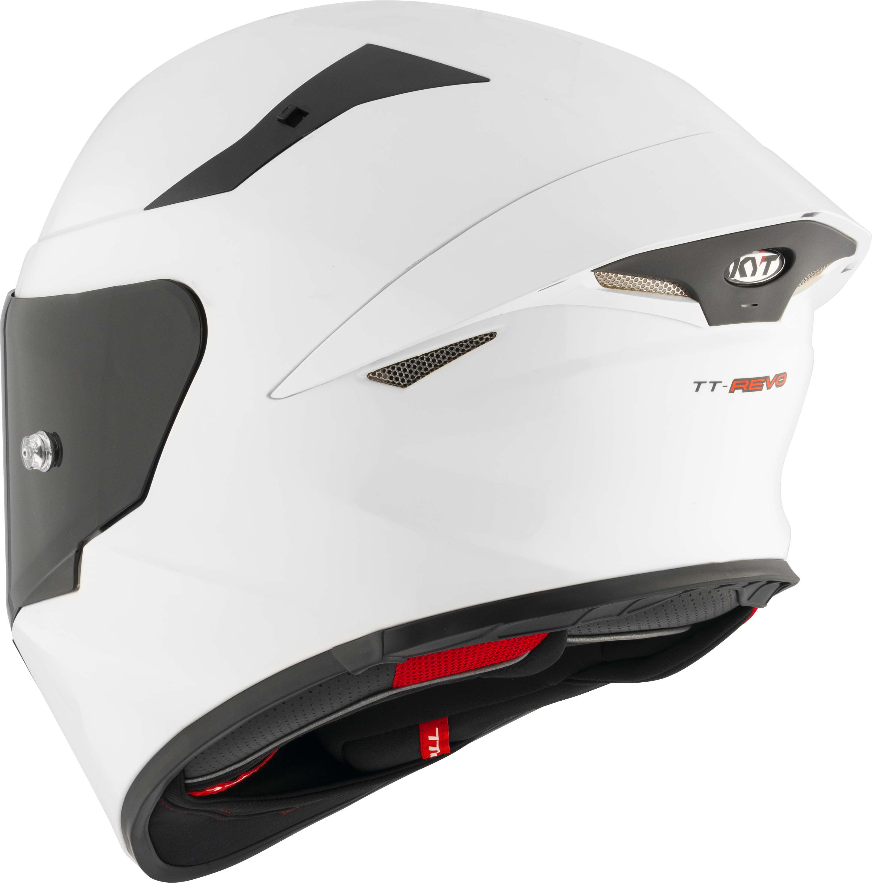 KYT TT-Revo Capacete branco brilhante Y6TR00W3 