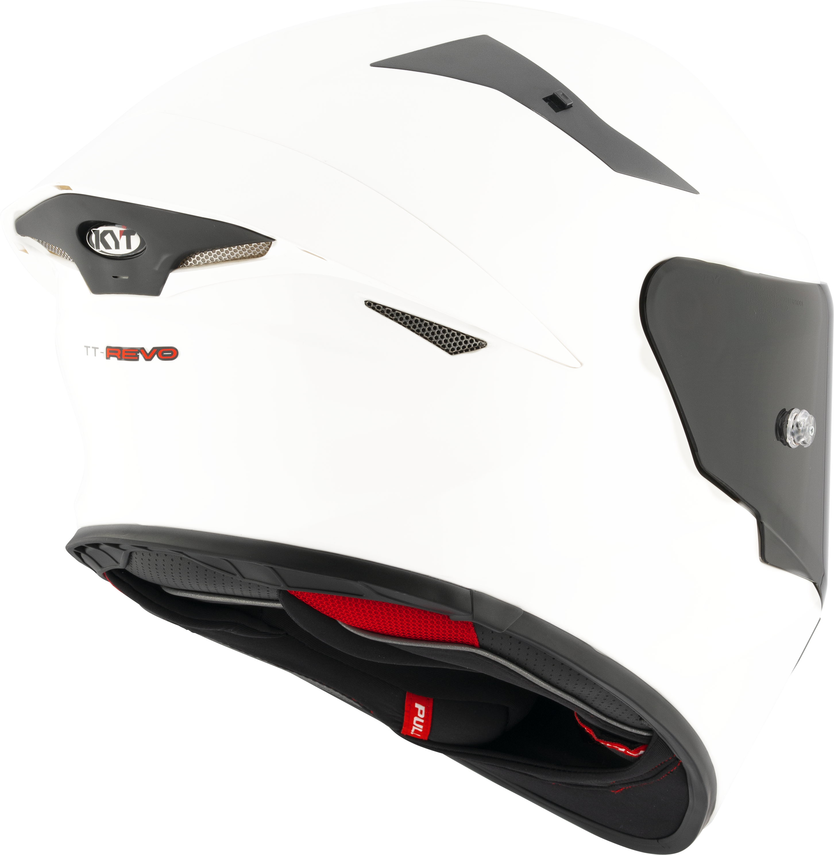 KYT TT-Revo Capacete branco brilhante Y6TR00W3 