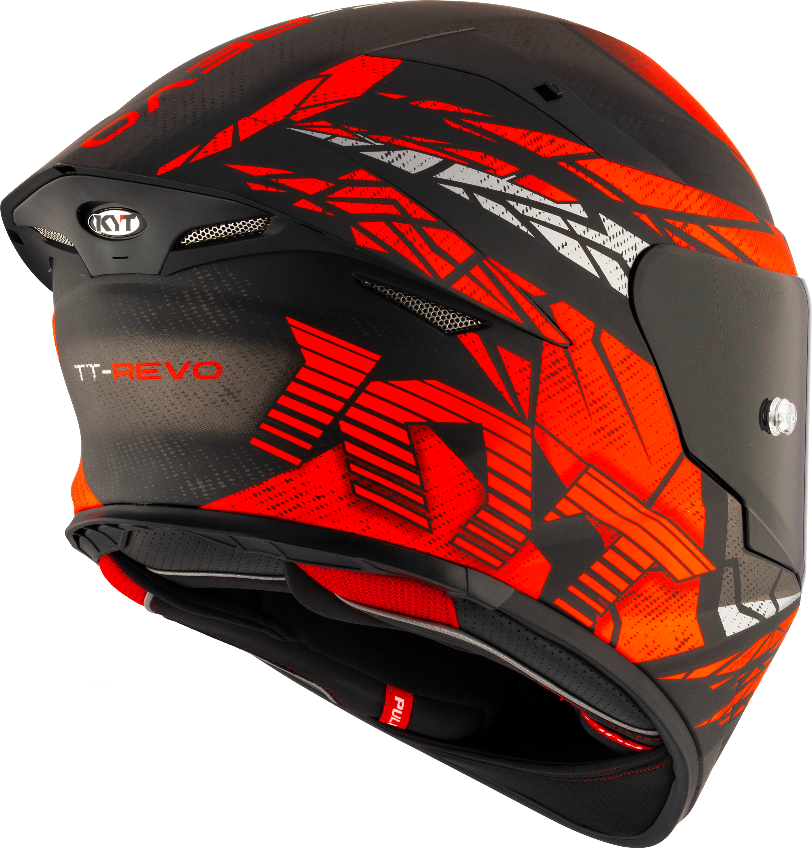 KYT TT-Revo Capacete Combustion Red mate Y6TR0038 