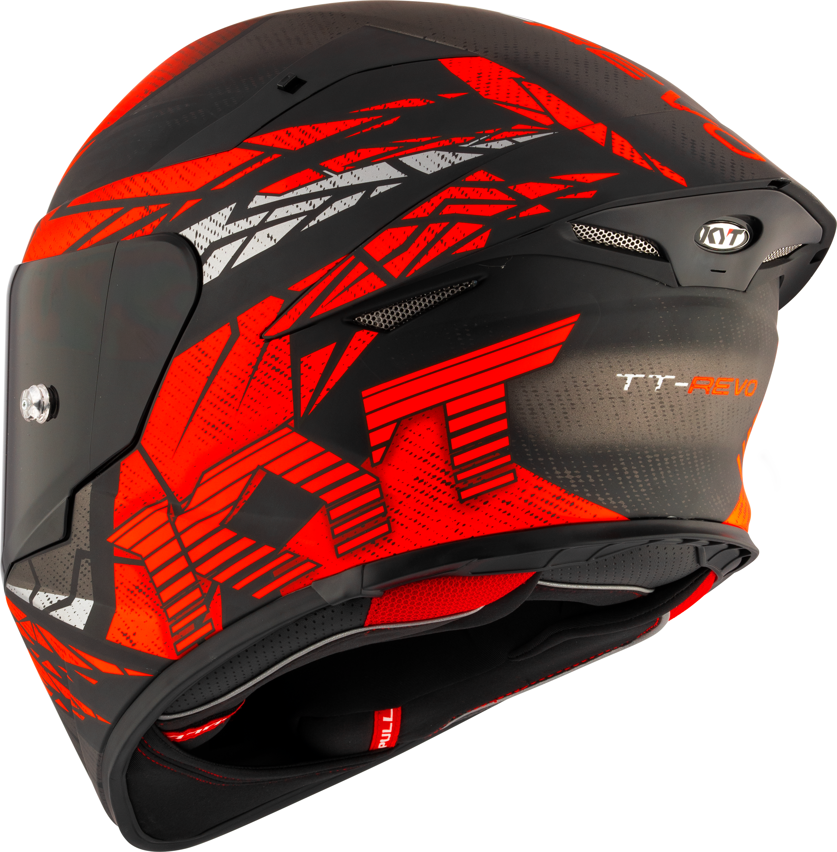 Kyt TT-Revo Helm Combusion Red Matt Y6tr0038