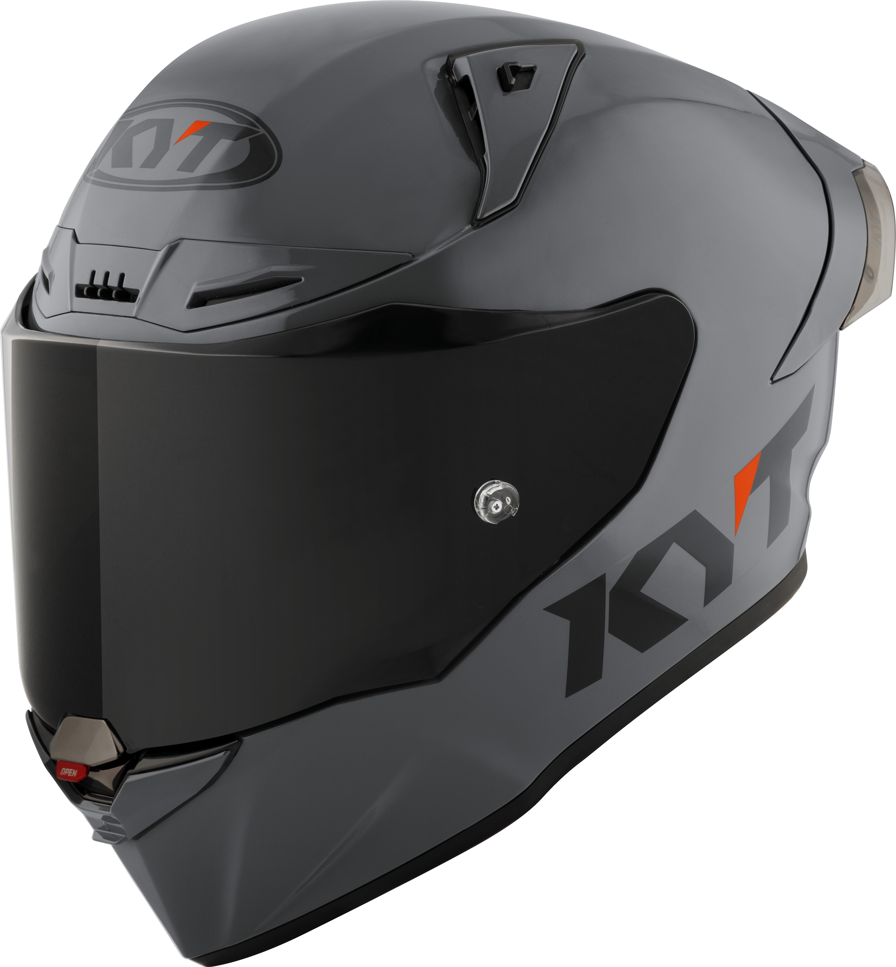 KYT R1R Racing Helmet Plain gray Y6R100W1 