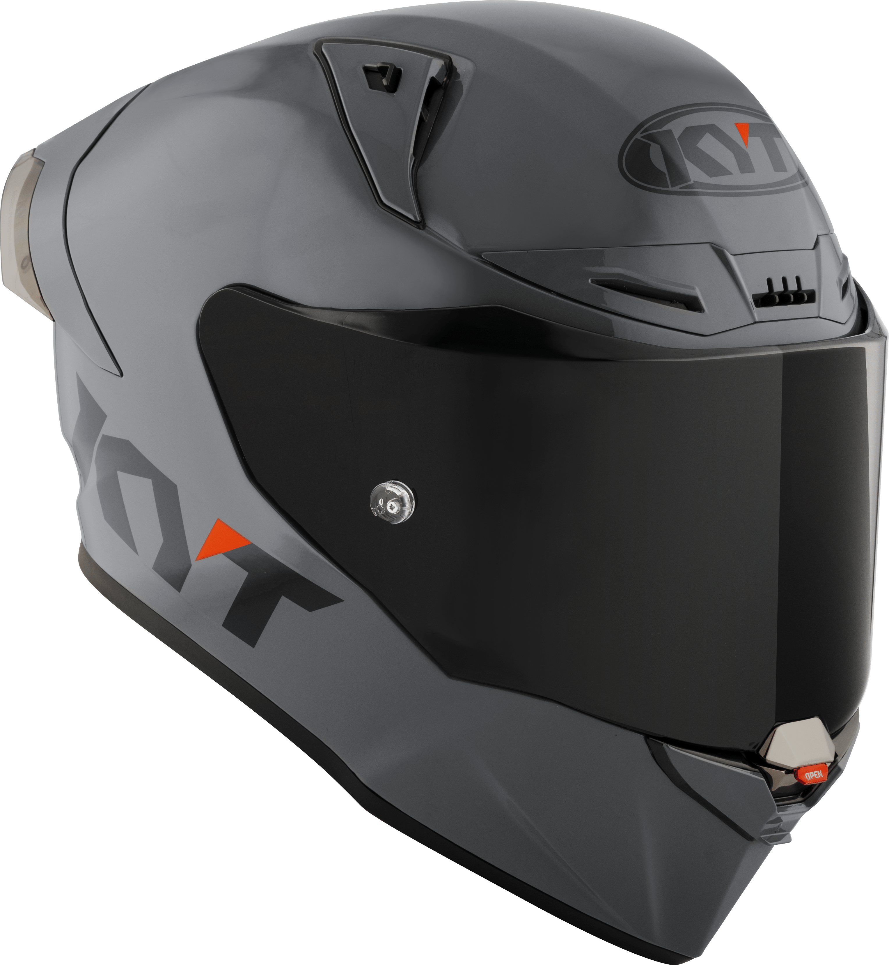 KYT R1R Racing Helmet Plain gray Y6R100W1 