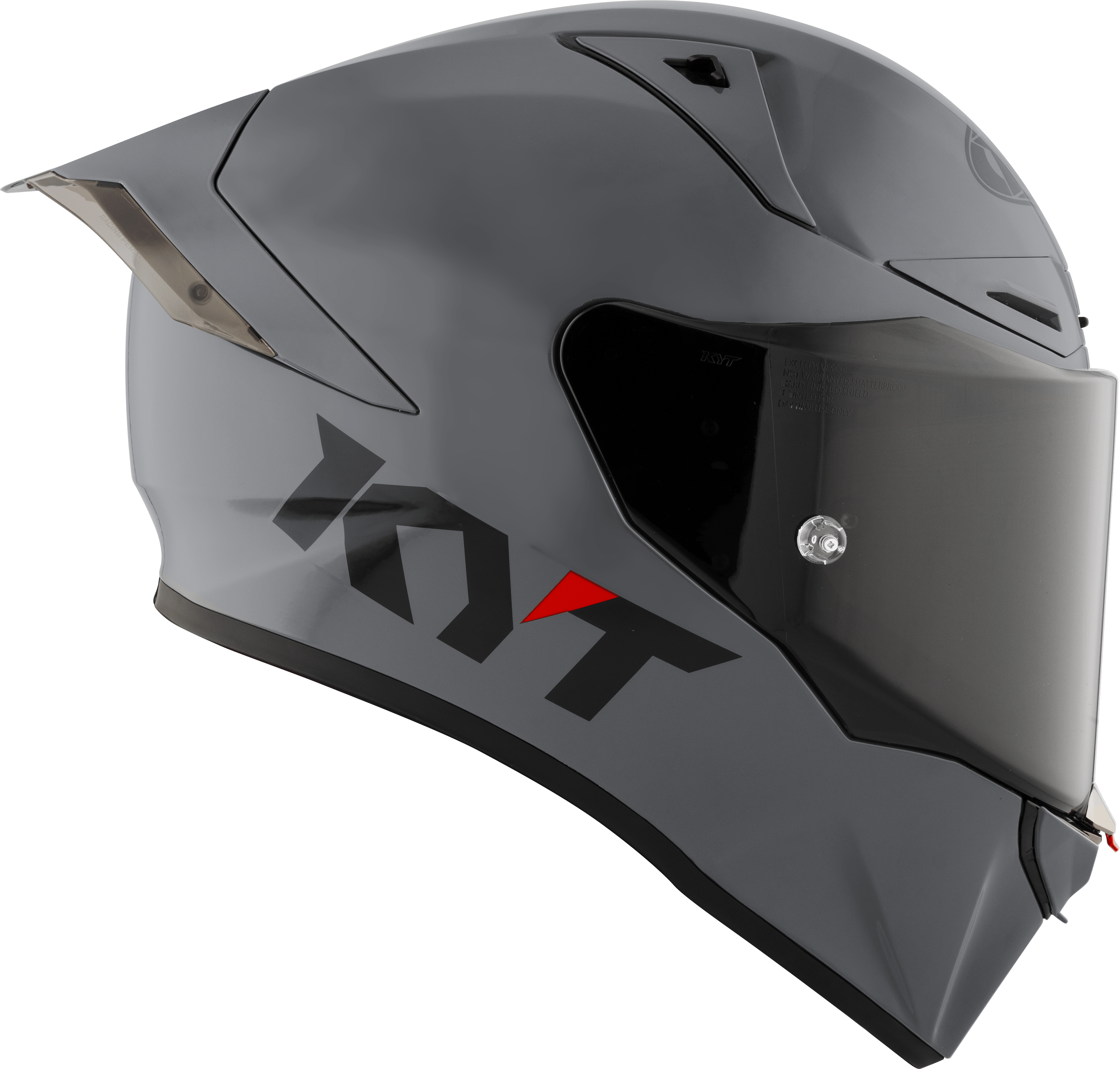 KYT R1R Racing Helmet Plain gray Y6R100W1 