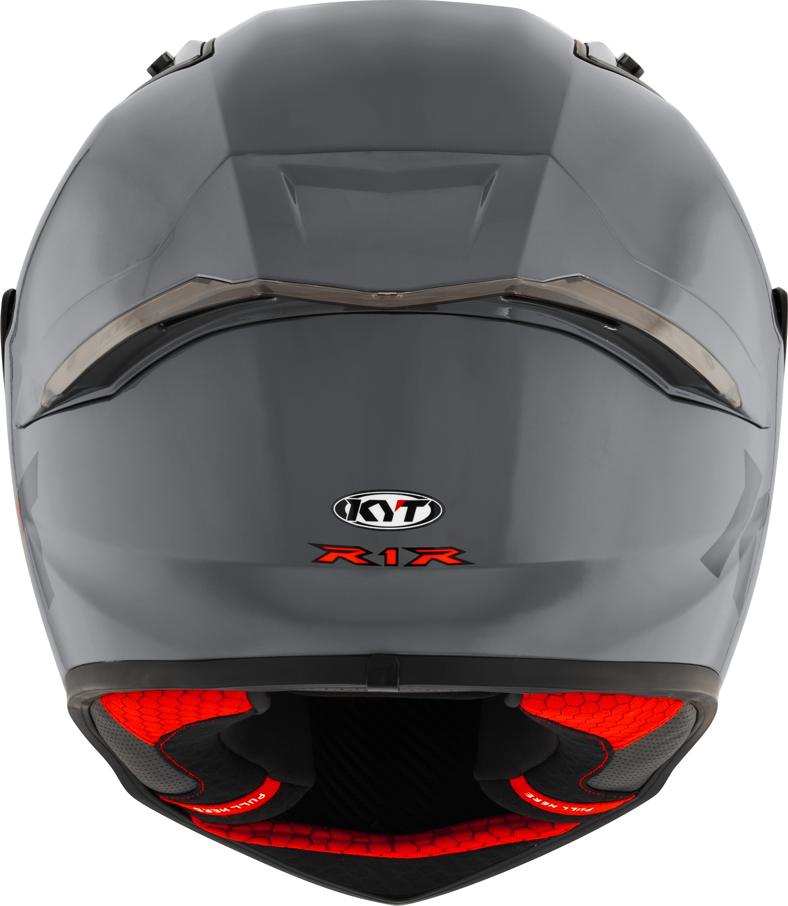 KYT R1R Racing Helmet Plain gray Y6R100W1 