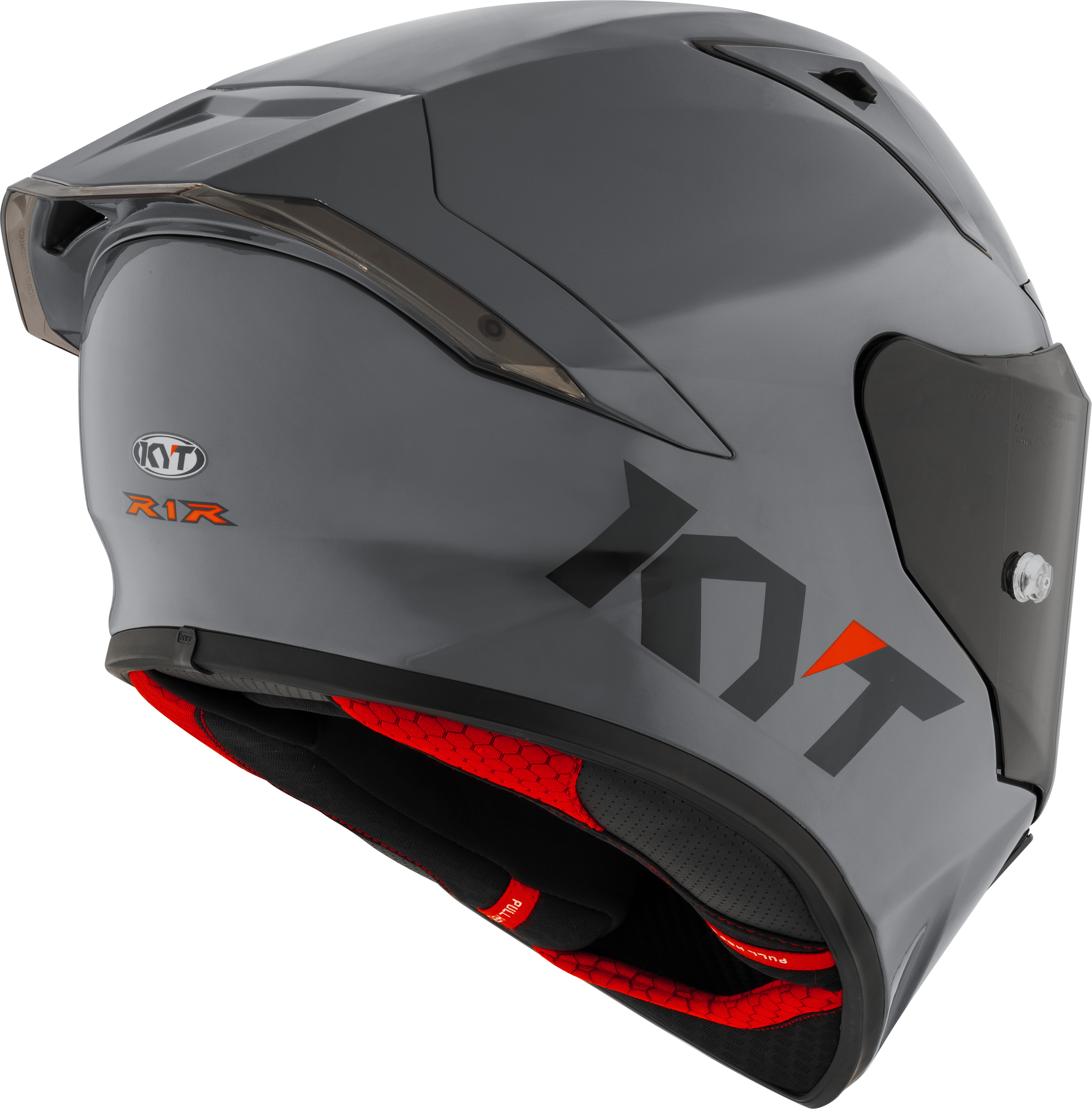 KYT R1R Racing Helmet Plain gray Y6R100W1 
