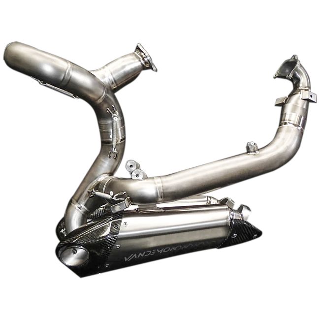 Sistema de escape completo Vandemon Low Titanium para Ducati Panigale V2 955 (20-24) 
