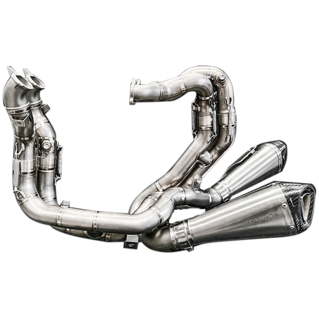 Sistema de escape completo Vandemon Low Titanium para Ducati Panigale V4/S (21-22) 