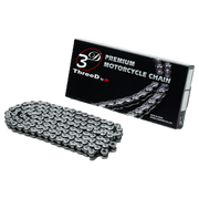 EK Chain 520 R/3D Chrome NX-Ring open with rivet lock – 110 to 120 links 