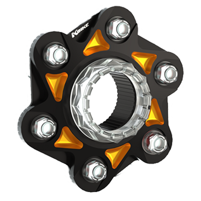 Two-tone aluminum chain sprocket carrier K-Bike Ducati Panigale V4/S/R (18-24) FC09 