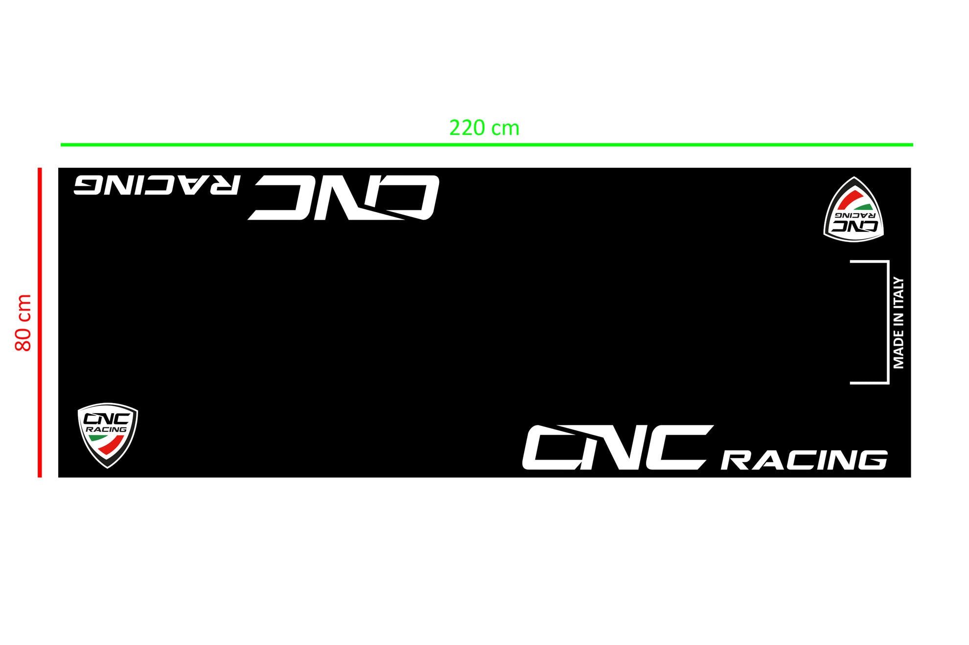Motorcycle pit & garage mat 220 x 80 cm CNC Racing GA003B 