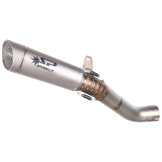 Escape Spark Slip-On Grid-O Titanium Aprilia RSV4/1100 Factory/RF/RR (17-20) GAP0404 