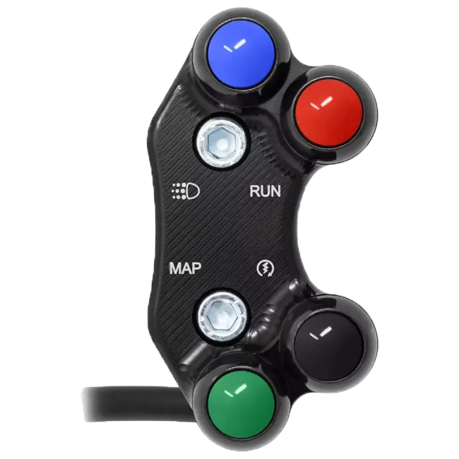 Interruptor do guiador direito JetPrime Aprilia RSV4/RR/1100 Factory (21-26) JP PLD 660 