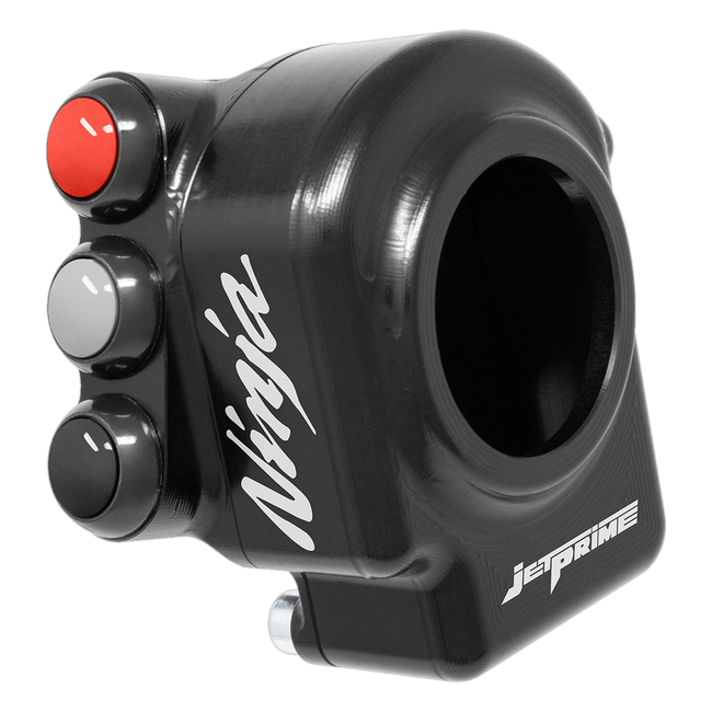 Gasgriffgehäuse mit integriertem Lenkerschalter JetPrime Kawasaki Ninja ZX-10RR (21-25) JP CO KA054