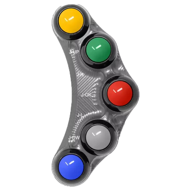 Interruptor de guidão Race esquerdo JetPrime Aprilia RSV4/1100 Factory/RF/RR (17-20) JP PLSR 009 RF 