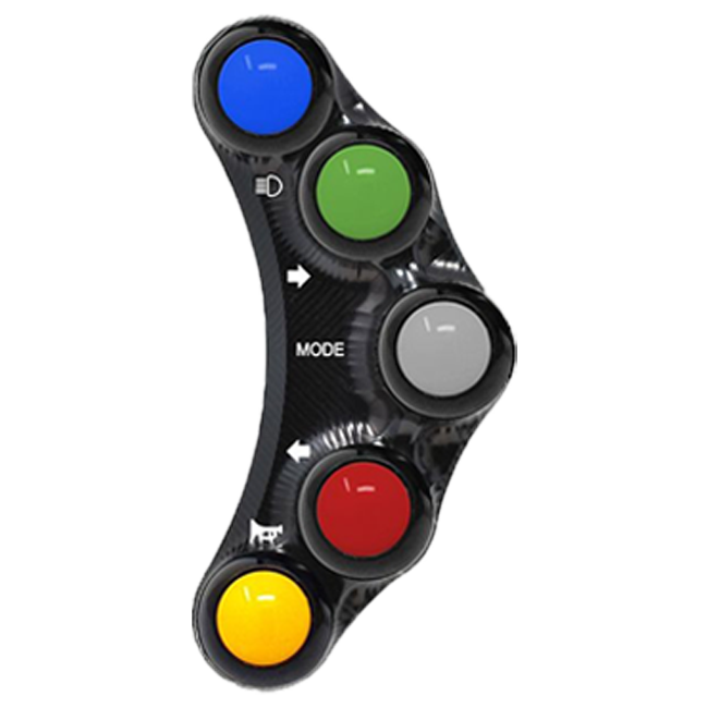 Interruptor de guidão Street esquerdo JetPrime Kawasaki ZX-10 R/RR (16-20) JP PLS 004 