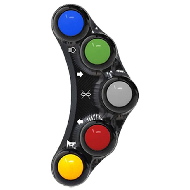 Interruptor de guidão esquerdo Street JetPrime BMW S1000RR K46 (15-18) JP PLS 008 