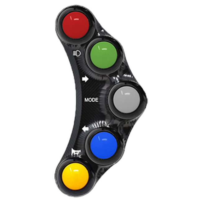 Interruptor de guidão Street esquerdo JetPrime Aprilia RSV4/Factory/R/RR/RF (09-16) JP PLS 009 