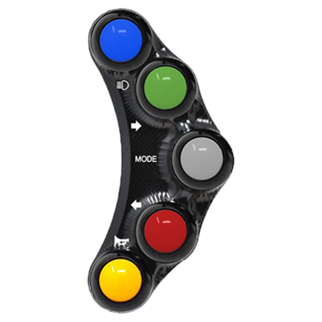 Interruptor de guidão esquerdo Street JetPrime Kawasaki ZX-6R/636/RR (19-22) JP PLS 044 