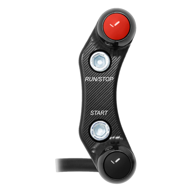 Lenkerschalter SuperSport rechts JetPrime Ducati Panigale V2 955 (20-24) JP SPD 006 – für Mectronik-Dashboard, fluchtendes Lochbild
