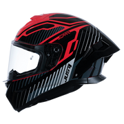 Just1 J-STR Helmet Tactical Silver / Red Gloss 6030390171003 