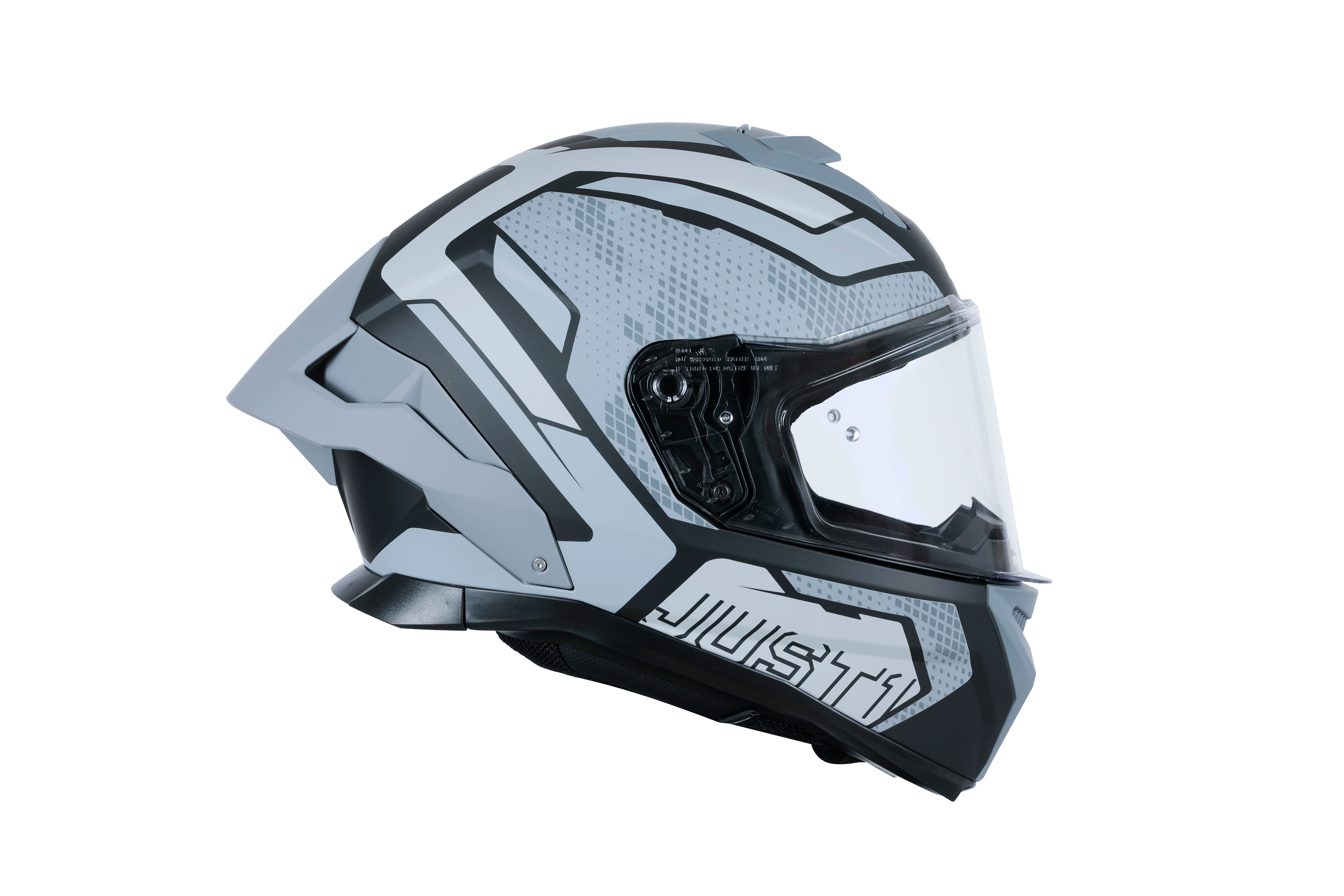 Capacete Just1 J-STR União Cinza / Preto Fosco 6030390201001 