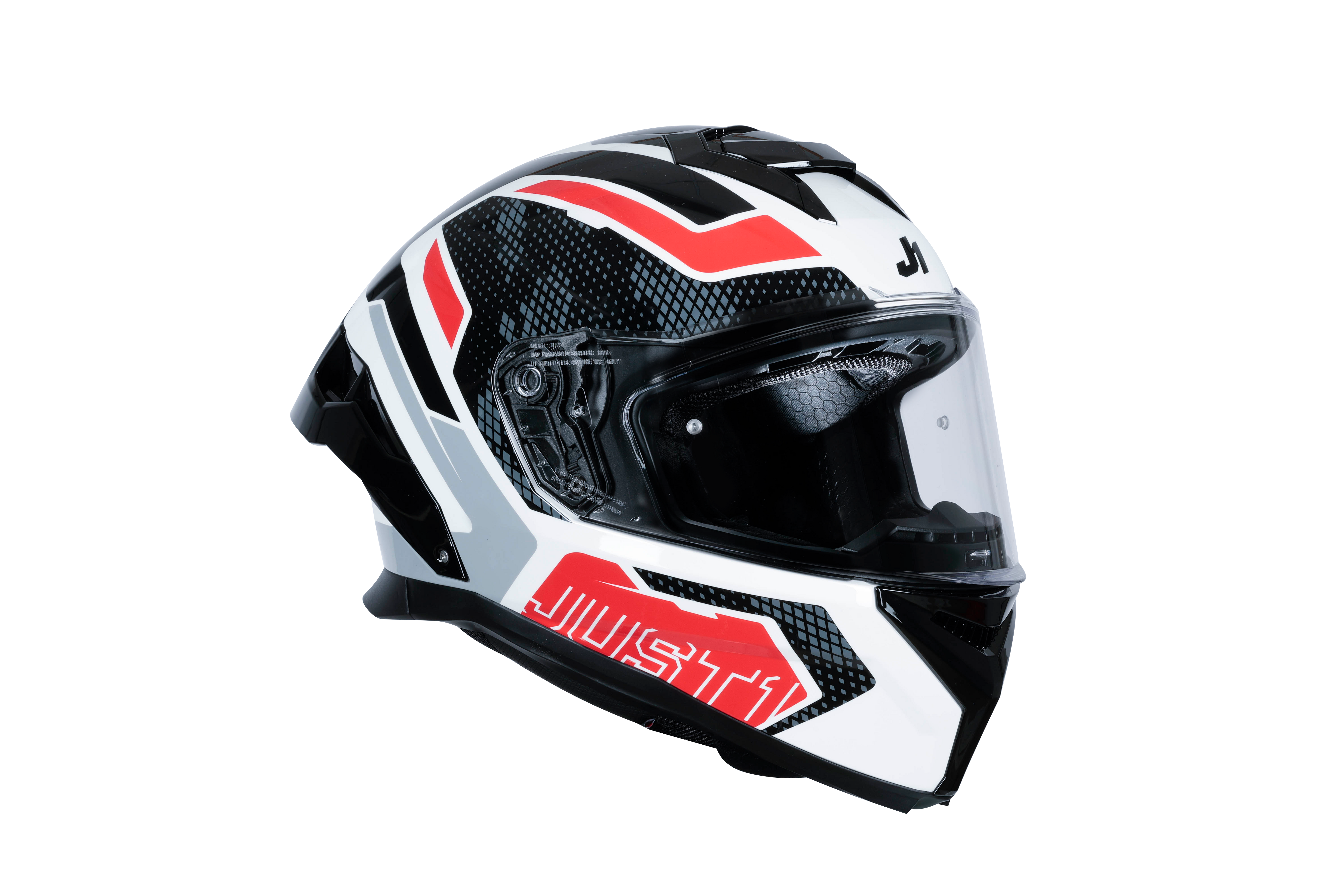 Just1 J-STR Helmet Union Red / White Gloss 6030390171001 