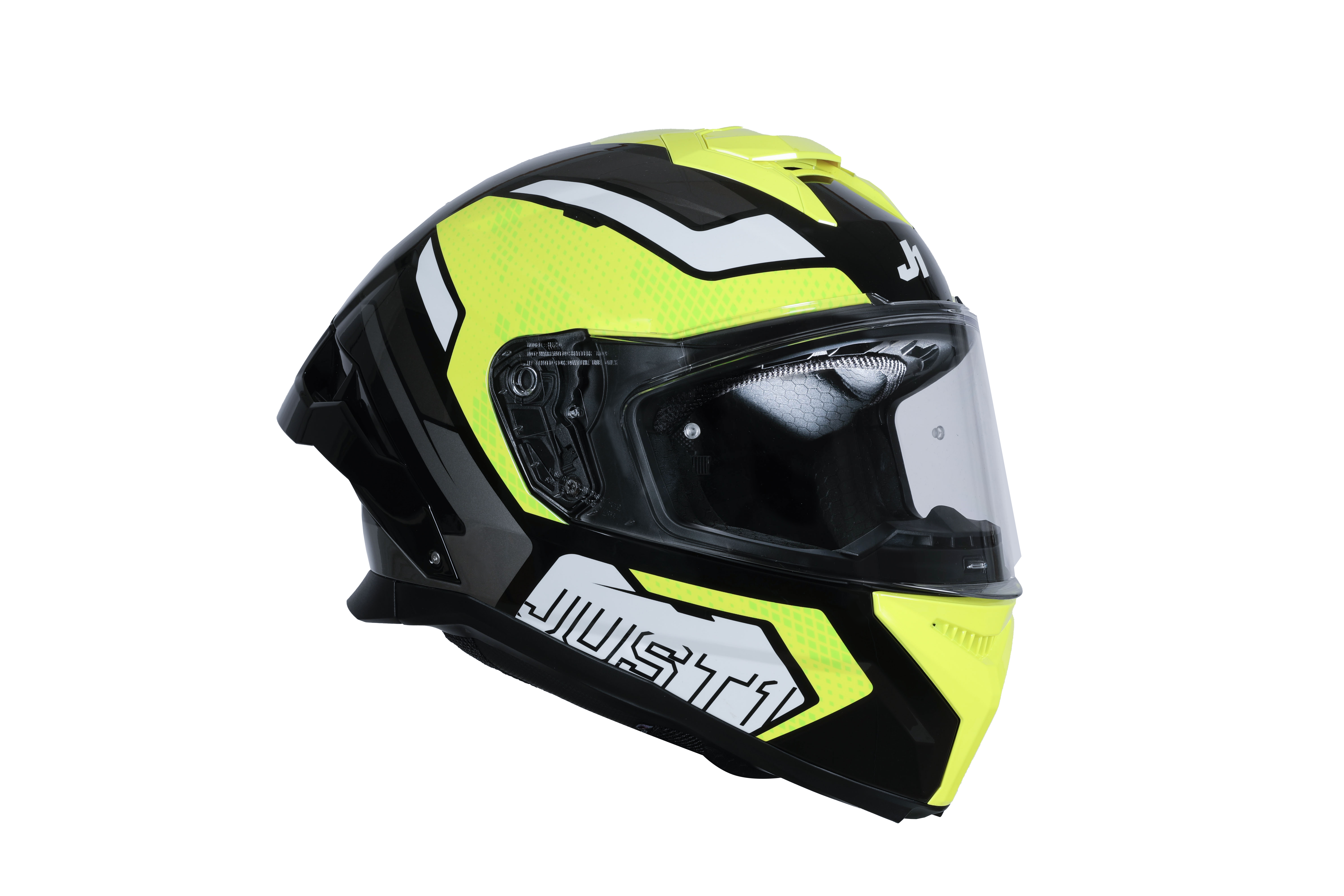 Just1 J-STR Capacete União Neongelo / Preto Brilhante 6030390191001 