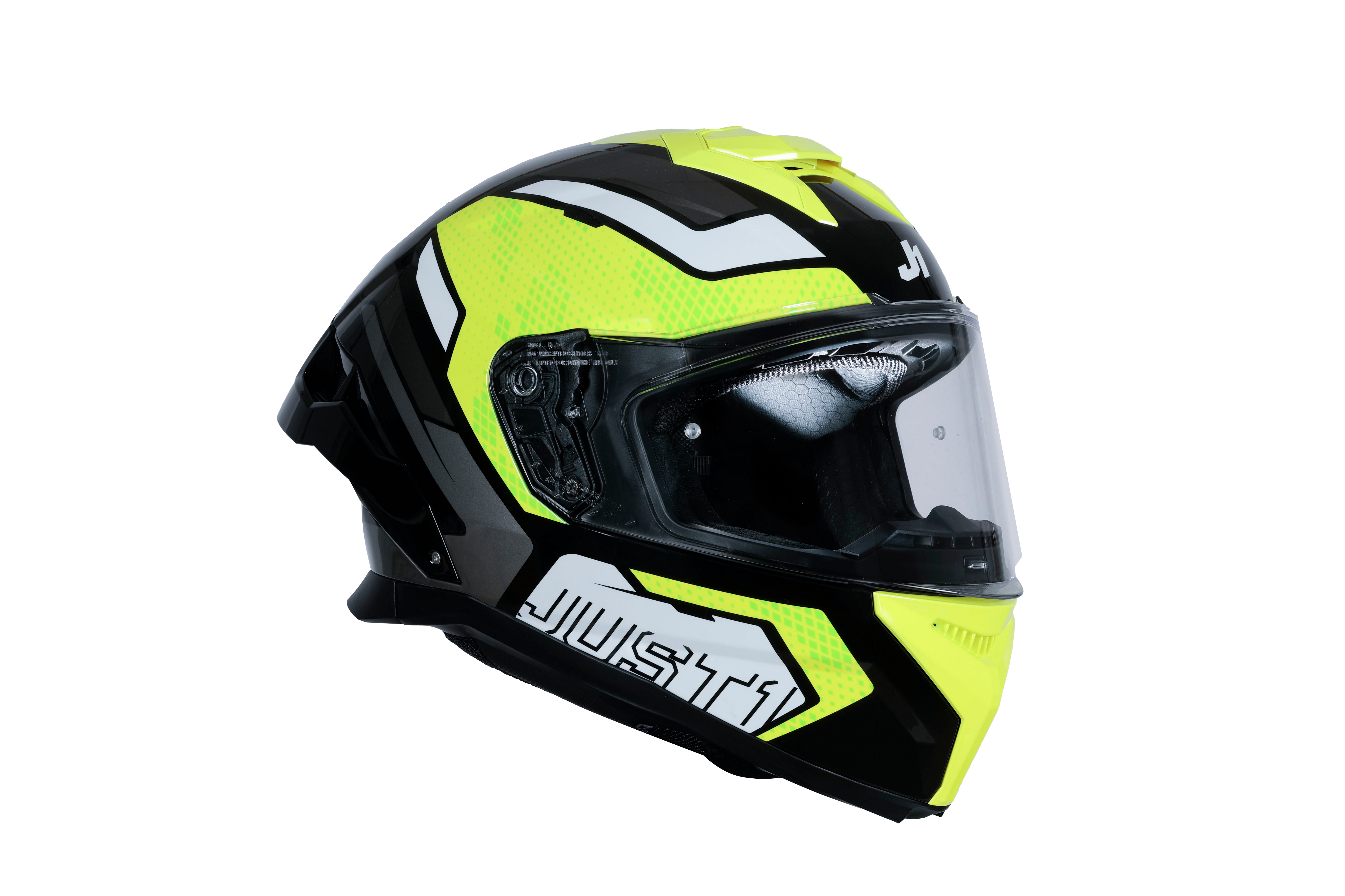 Just1 J-STR Helmet Union Neon Yellow / Black Gloss 6030390191001 