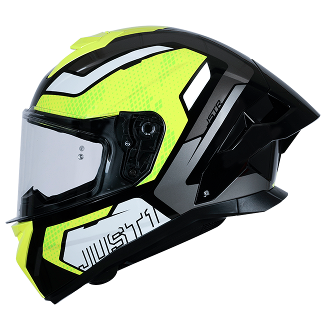 Just1 J-STR Capacete União Neongelo / Preto Brilhante 6030390191001 