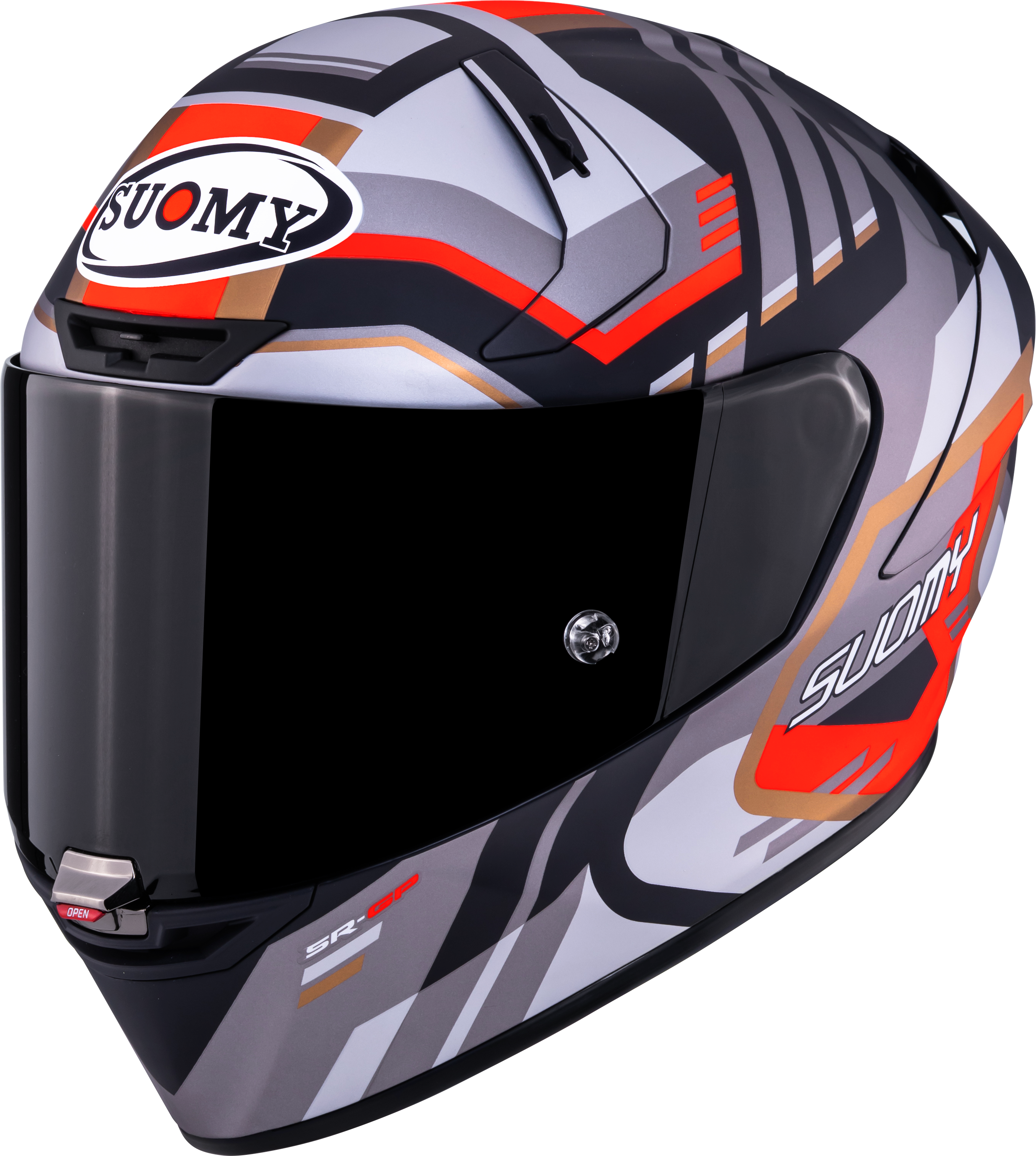 Suomy SR-GP Evo Helmet Infrared Matt Grey/Red/Black K6S20025 
