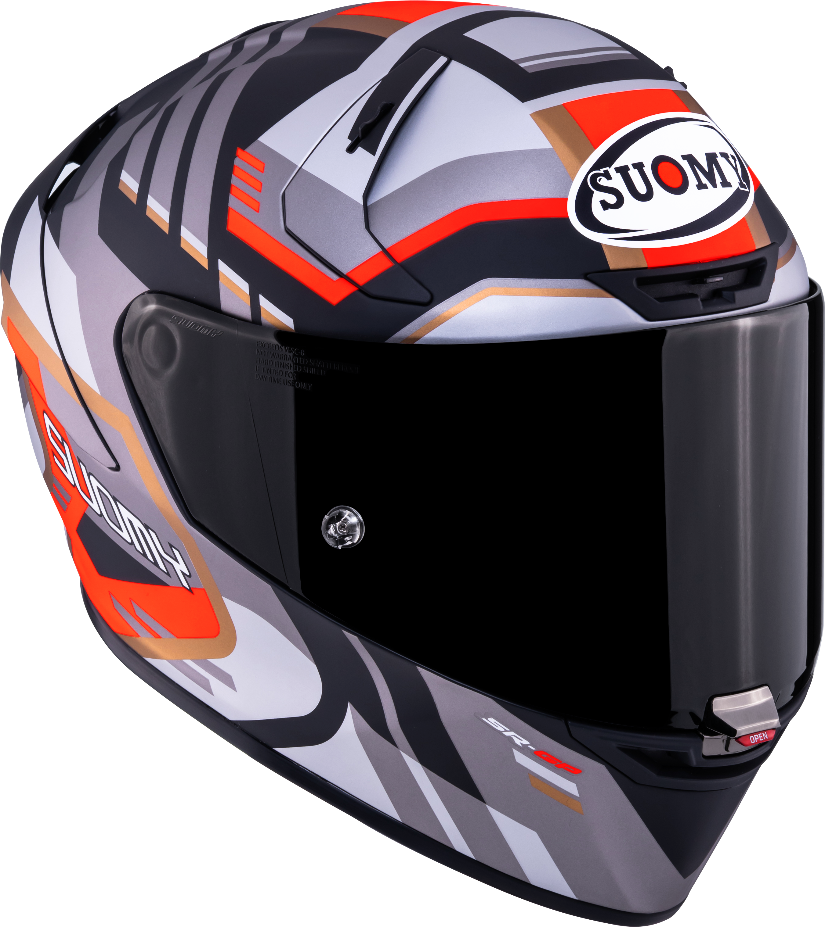 Suomy SR-GP Evo Helmet Infrared Matt Grey/Red/Black K6S20025 