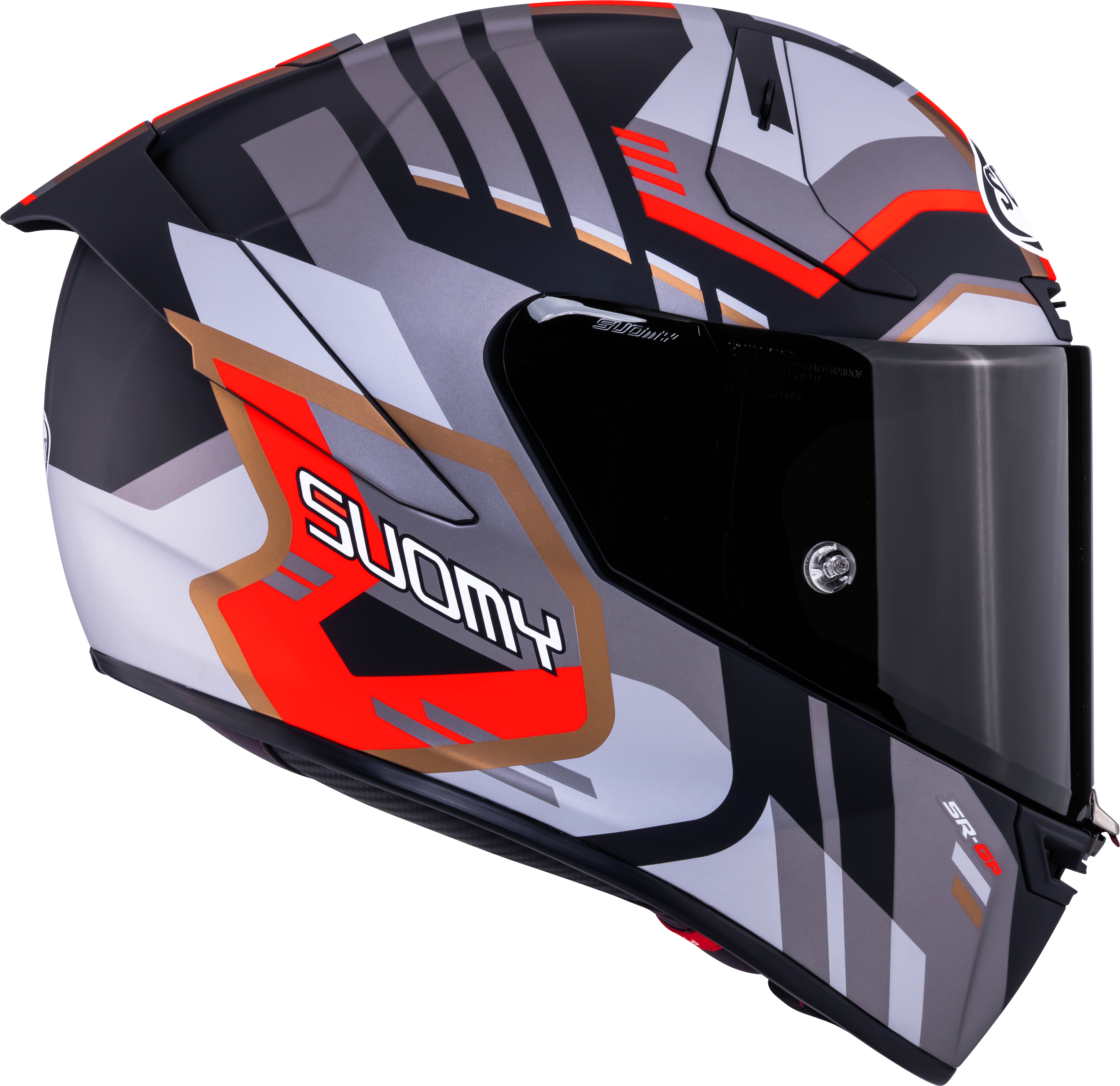Suomy SR-GP Evo Helmet Infrared Matt Grey/Red/Black K6S20025 
