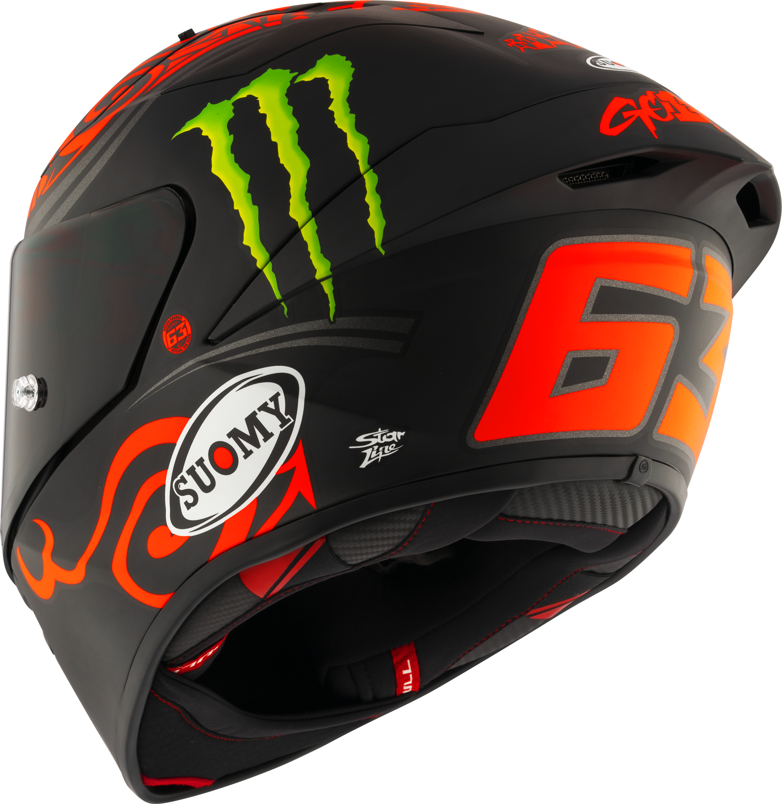 Capacete Suomy S1-XR GP Francesco Pecco Bagnaia Monster Replica 2024 K6SX0013 
