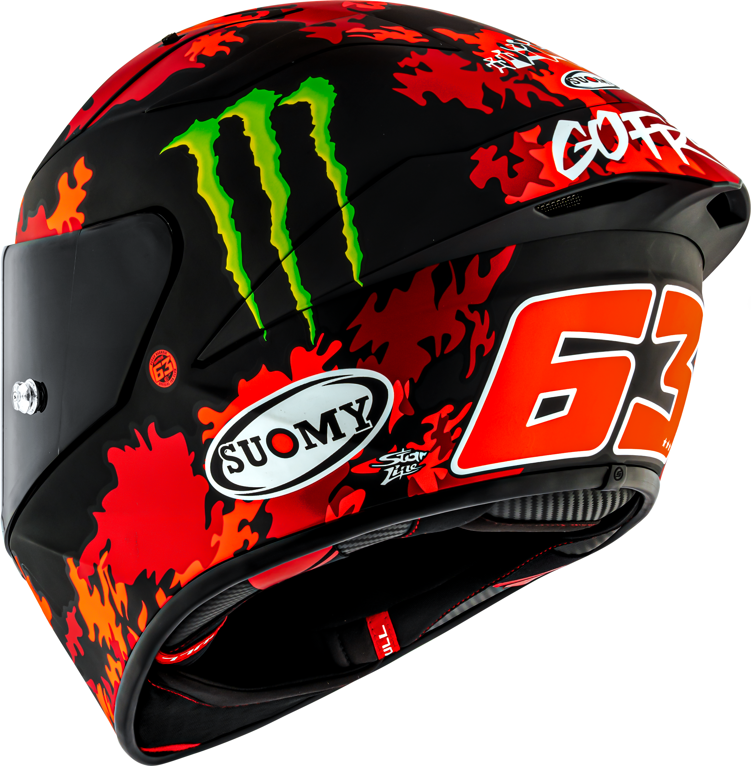 Capacete Suomy S1-XR GP Francesco Pecco Bagnaia Monster Replica 2025 K6SX0017 