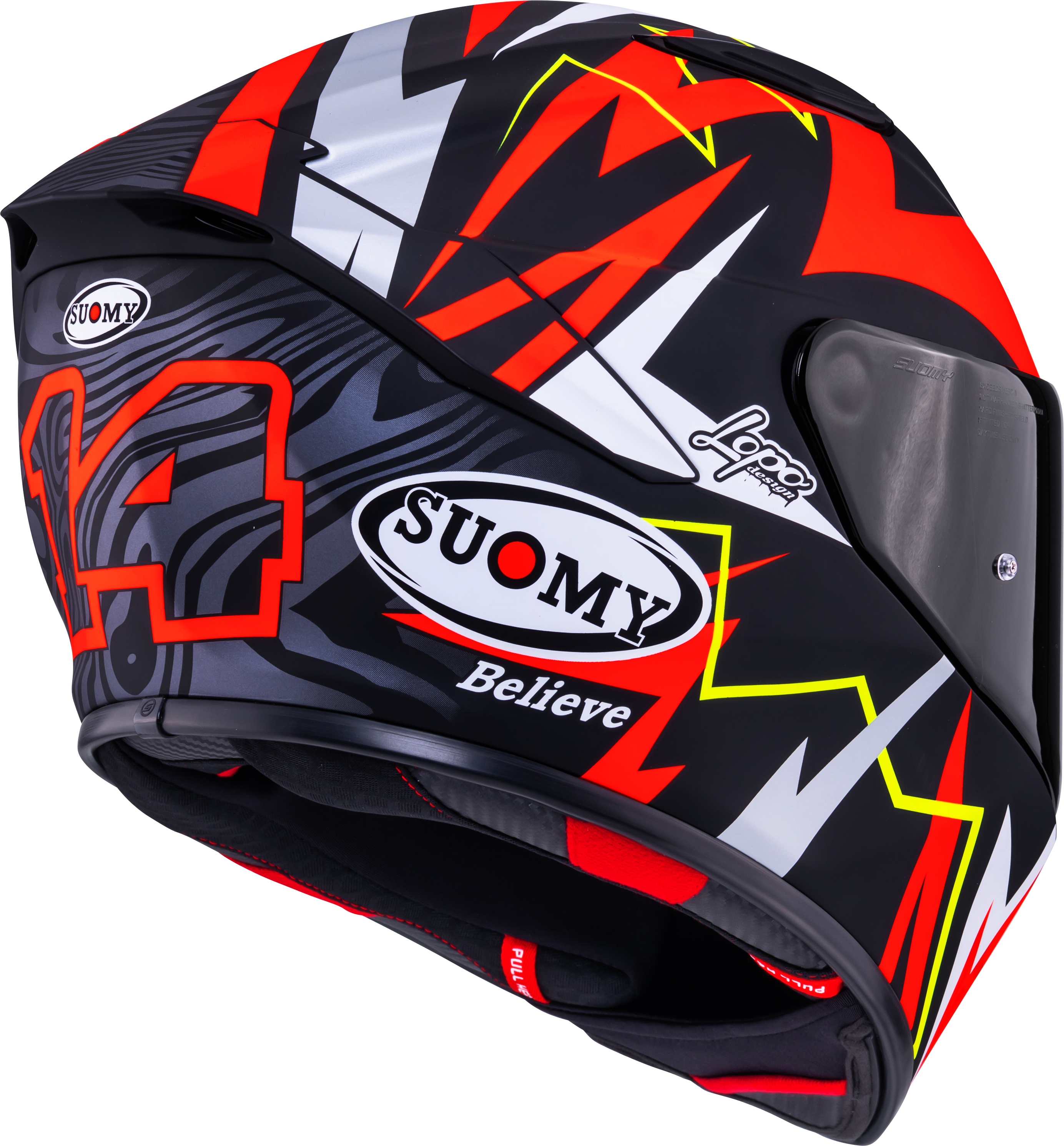 Suomy Track-1 Helmet Matt Red Sam Lowes Replica 2025 K6T10020 