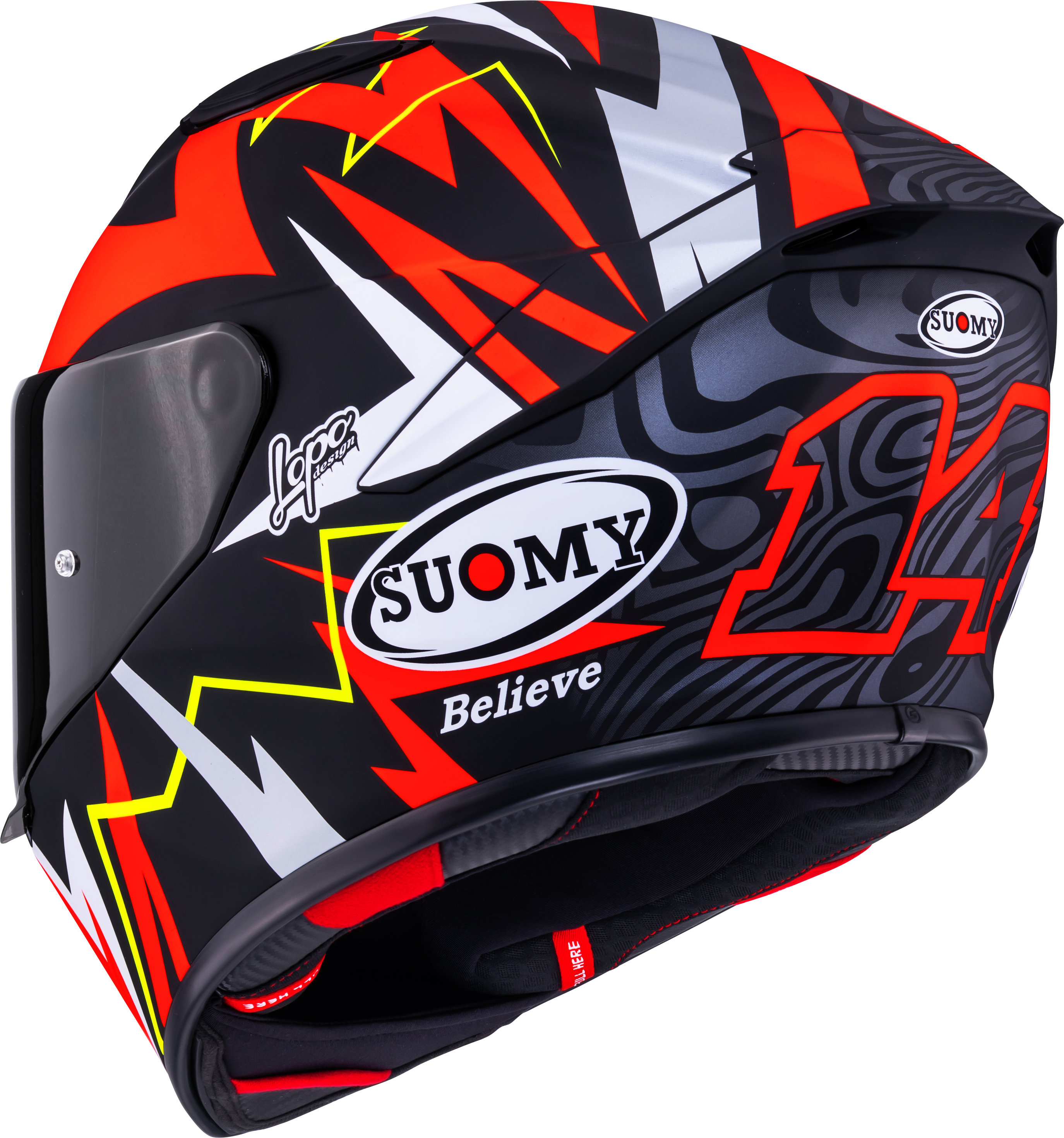 Suomy Track-1 Helmet Matt Red Sam Lowes Replica 2025 K6T10020 