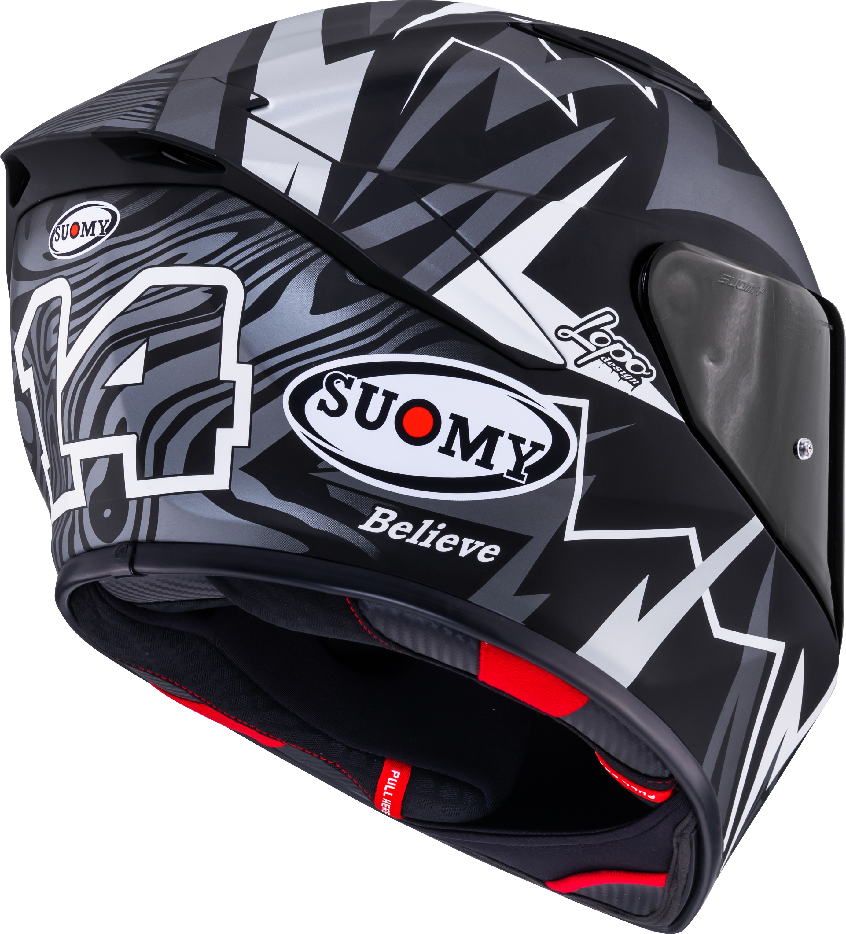 Suomy Track-1 Capacete Mate Réplica Sam Lowes Edição de Inverno 2025 K6T10021 