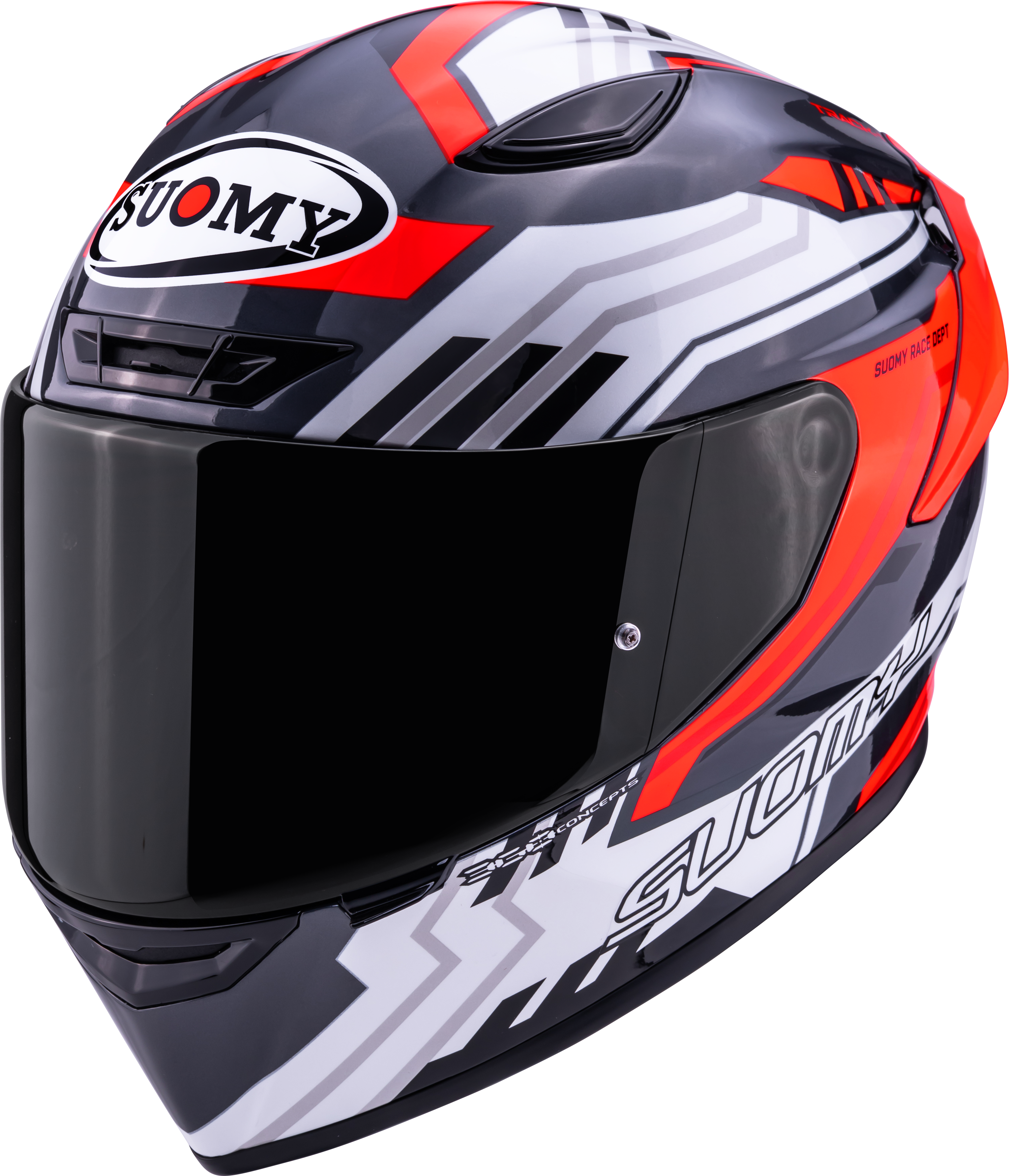 Suomy Track-1 Helmet Framework White/Red K6T10022 