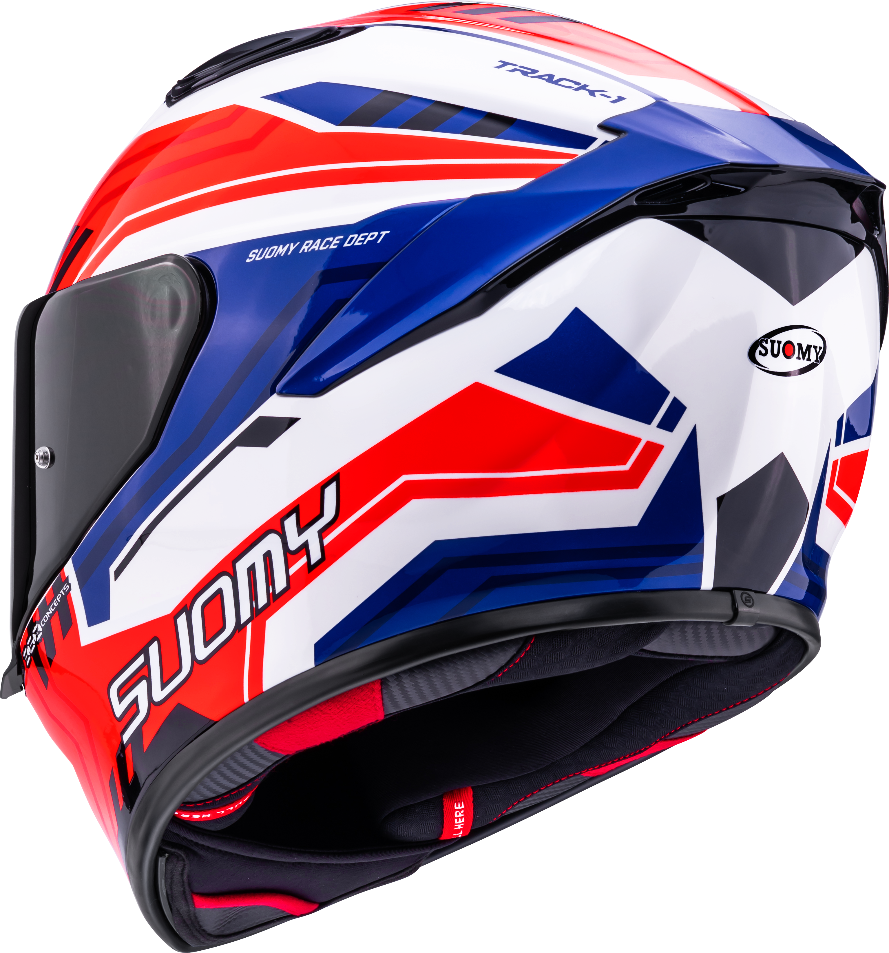 Suomy Track-1 Helmet Framework White/Red/Blue K6T10023 