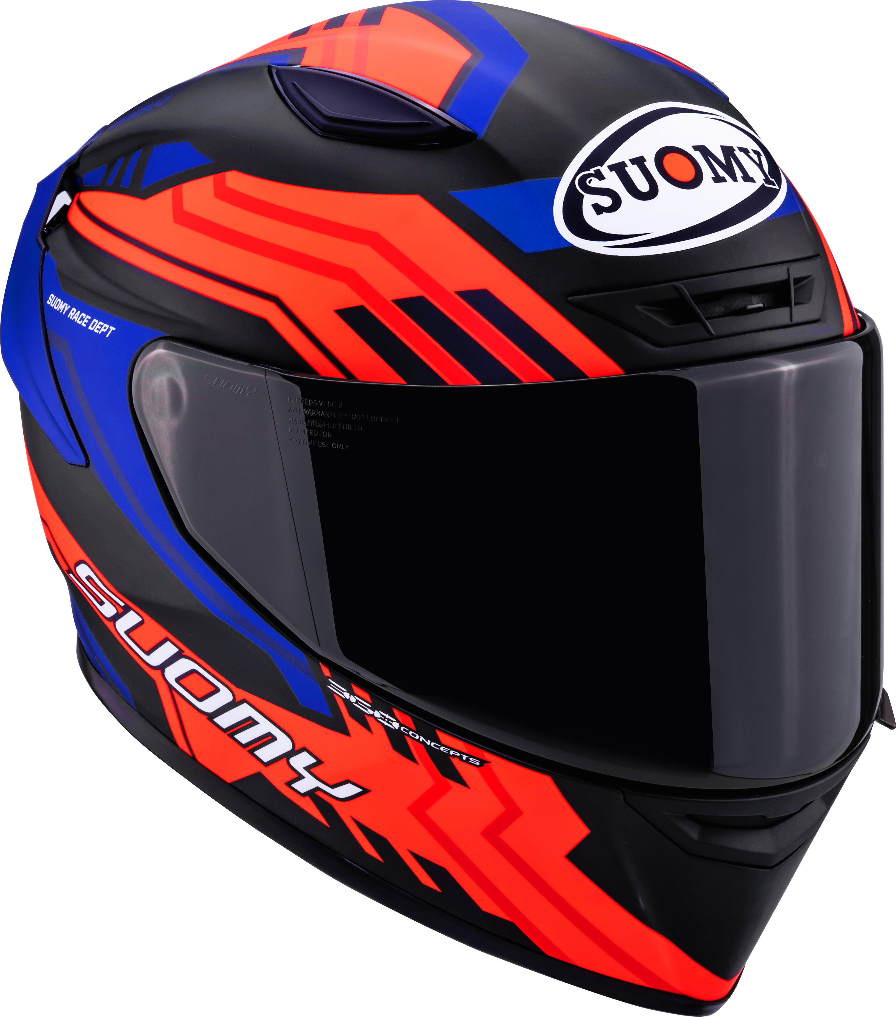 Suomy Track-1 Helmet Framework Matt Black/Red/Blue K6T10024 