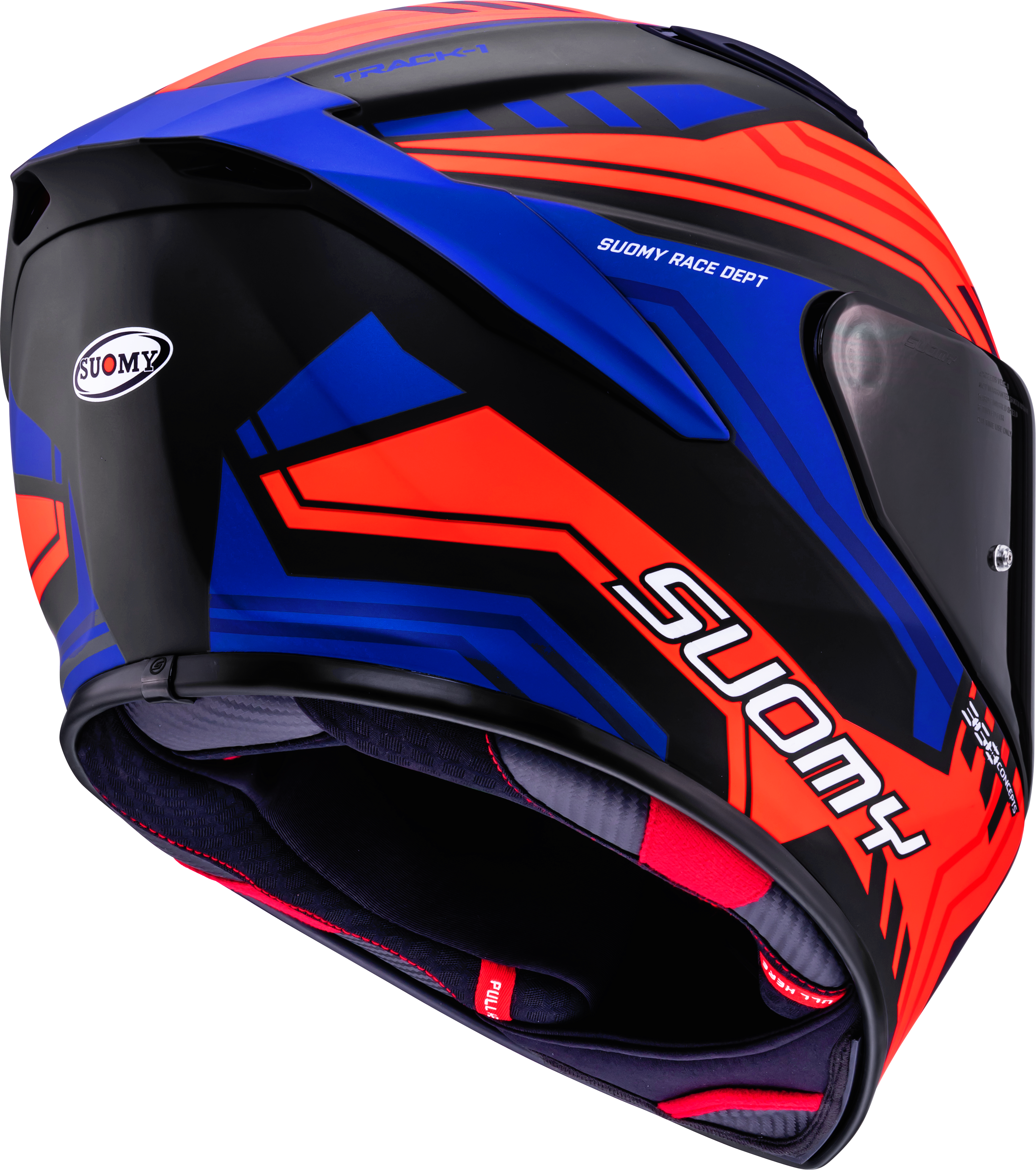 Suomy Track-1 Helmet Framework Matt Black/Red/Blue K6T10024 