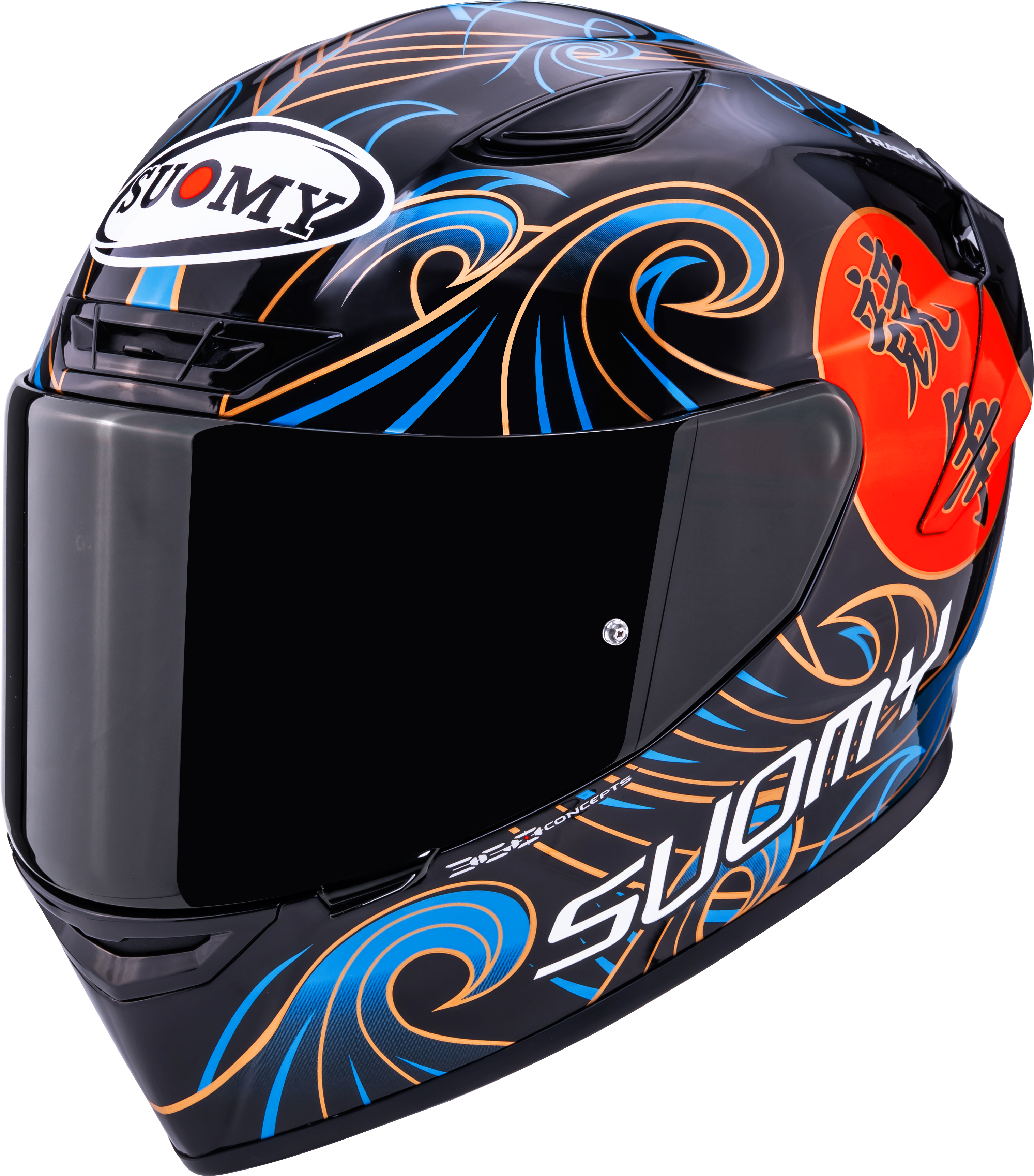 Suomy Track-1 Helmet Waves Black K6T10026 