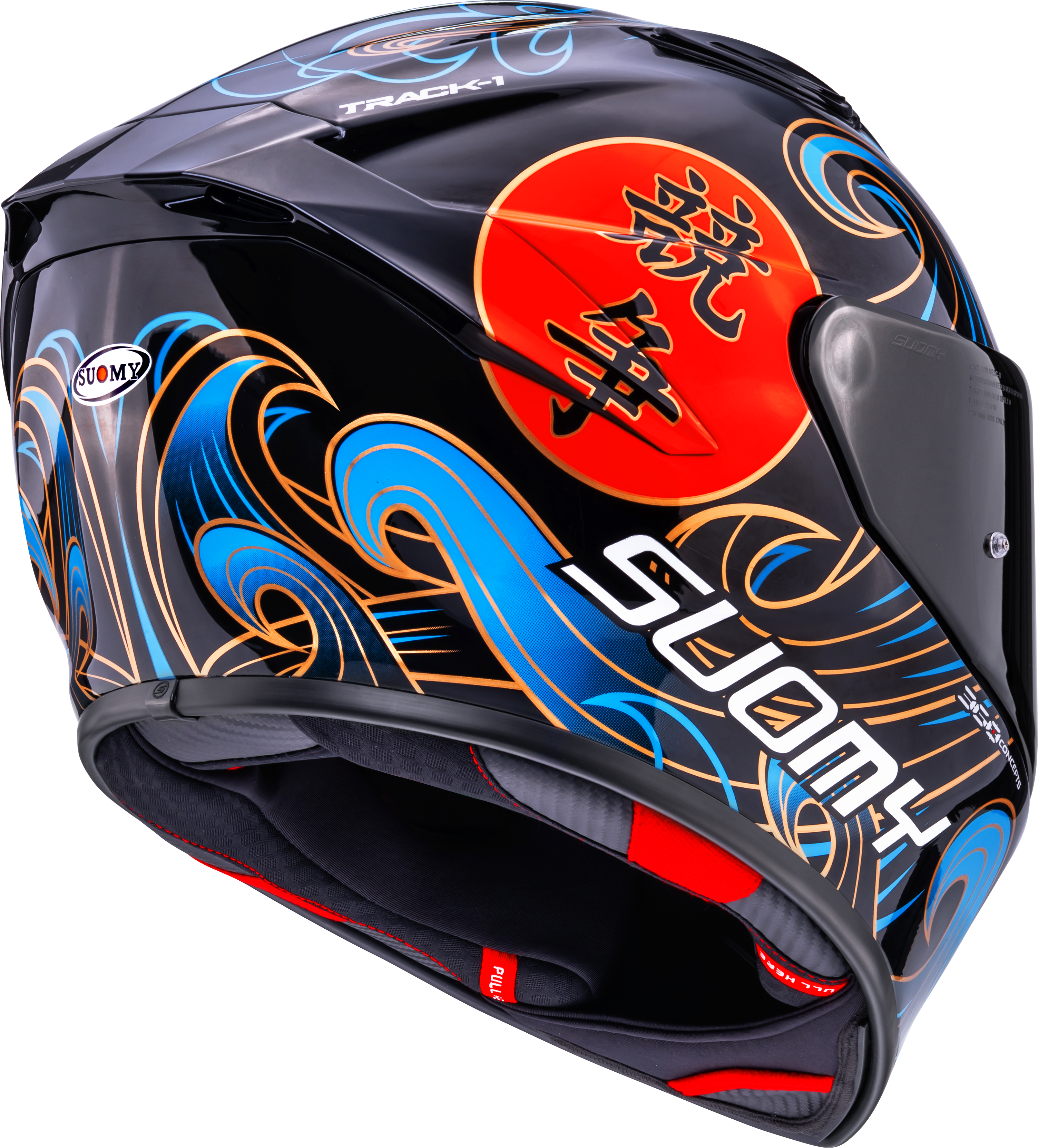 Suomy Track-1 Helmet Waves Black K6T10026 