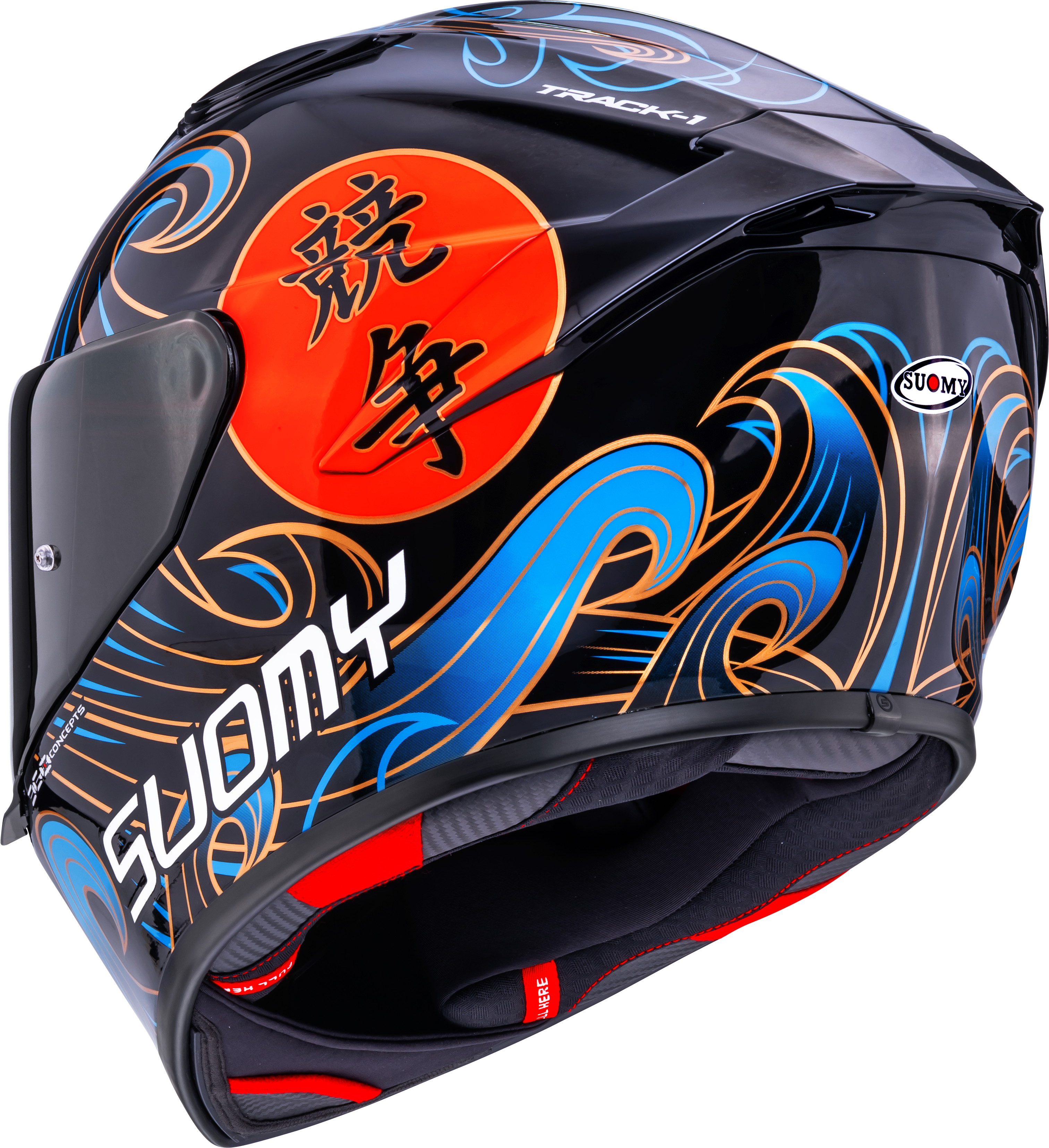 Suomy Track-1 Helmet Waves Black K6T10026 