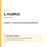 Akrapovic Zwischenrohr L-H10R10 — Platzhalter, kein Herstellerfoto verfügbar