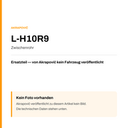 Akrapovic Zwischenrohr L-H10R9 — Platzhalter, kein Herstellerfoto verfügbar