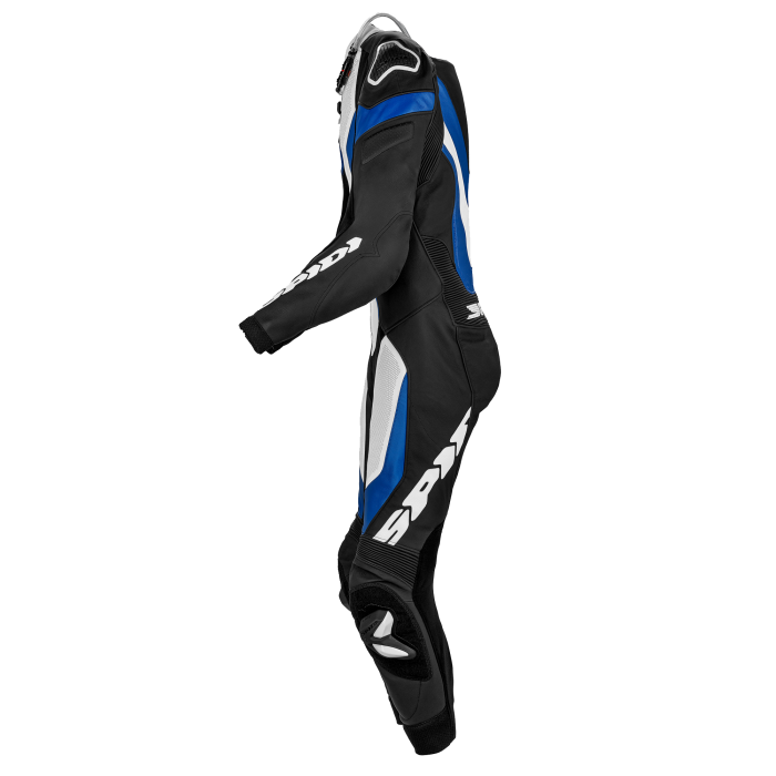 Spidi Laser Pro One-Piece Leather Suit – Perforated Racing Suit | Men | Black/Blue | Y154022 